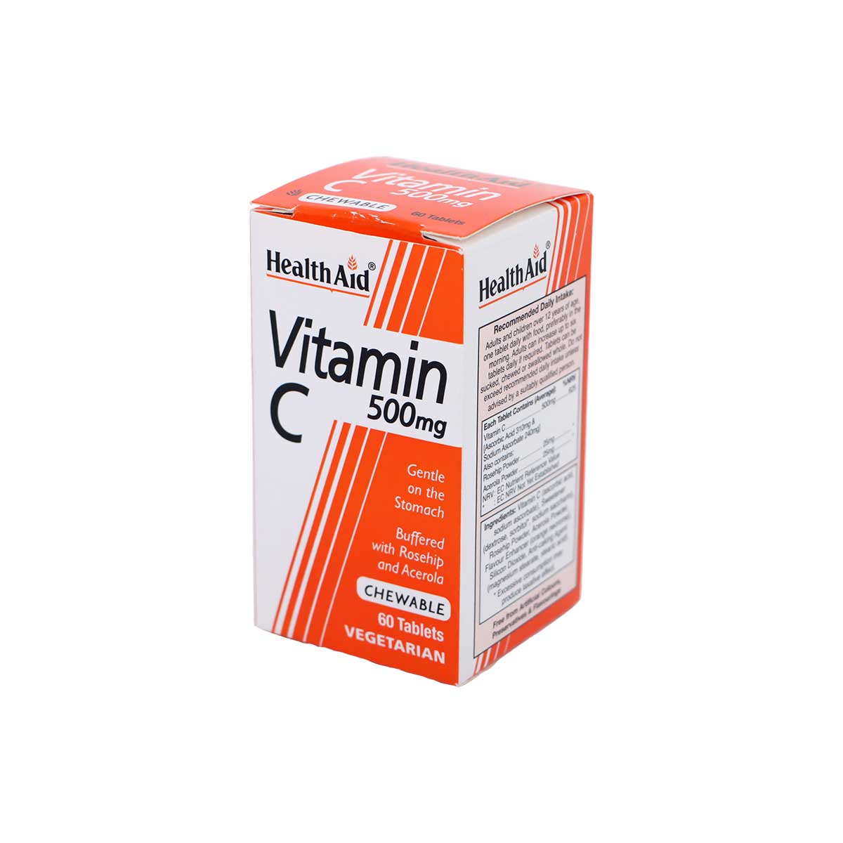 Health Aid Vitamin C 500mg Chewable Vegetarian 60 Tablets