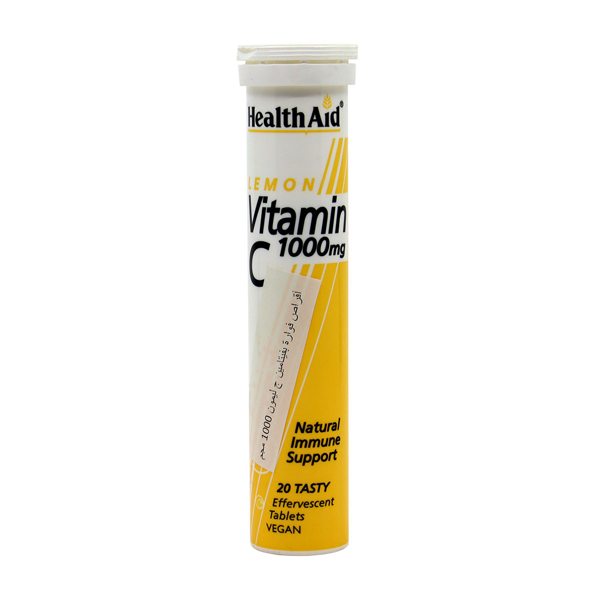 Health Aid Vitamin C Lemon 1000mg Vegan 20 Tablets