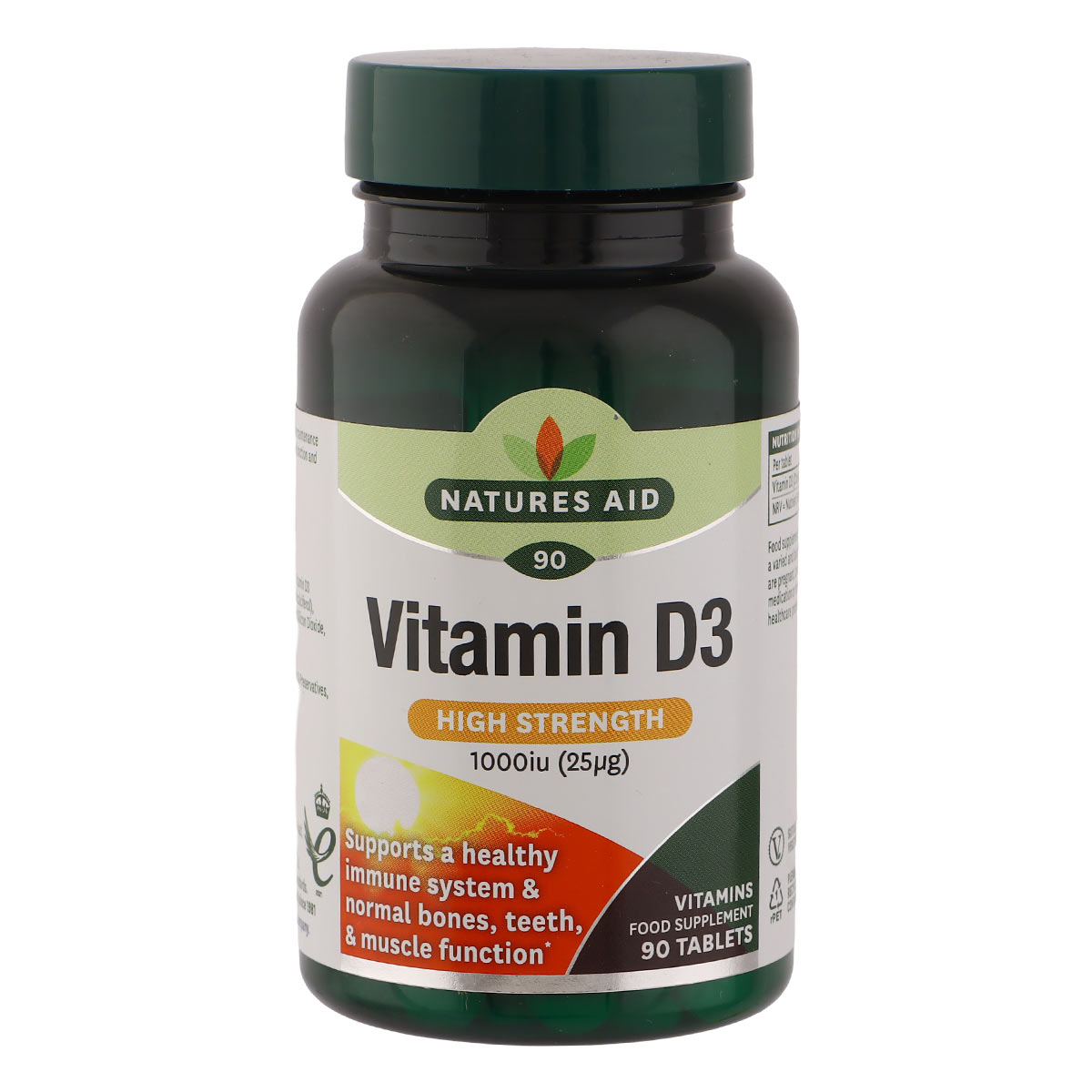 Natures Aid Vitamin D3 1000Iu 90 Tablets