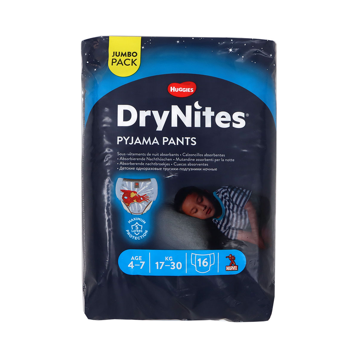 Huggies Dry Pyjama Pants Age 4-7, 17-30 Kg 16pcs | Diapering | Diapers