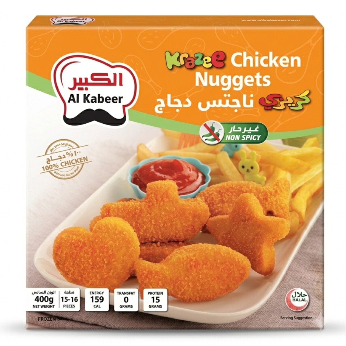 Al Kabeer Krazee Chicken Nuggets 400g