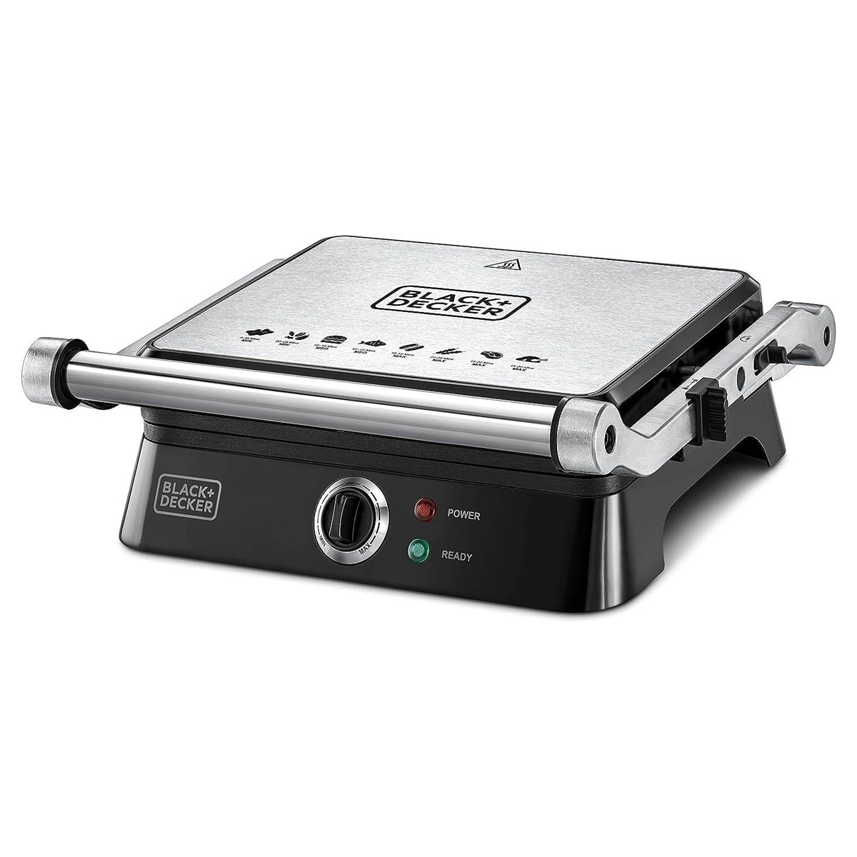 Black+Decker Contact Grill and Panini Press 1400 Watt | أجهزة المطبخ | شوايات كهربائية