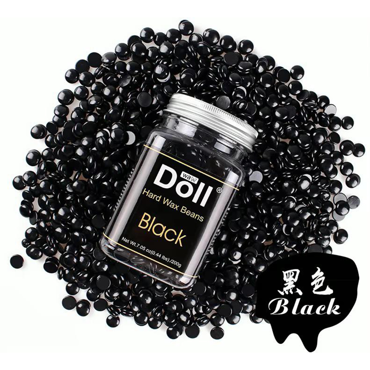 Doll Hard Wax Beans Black 200g