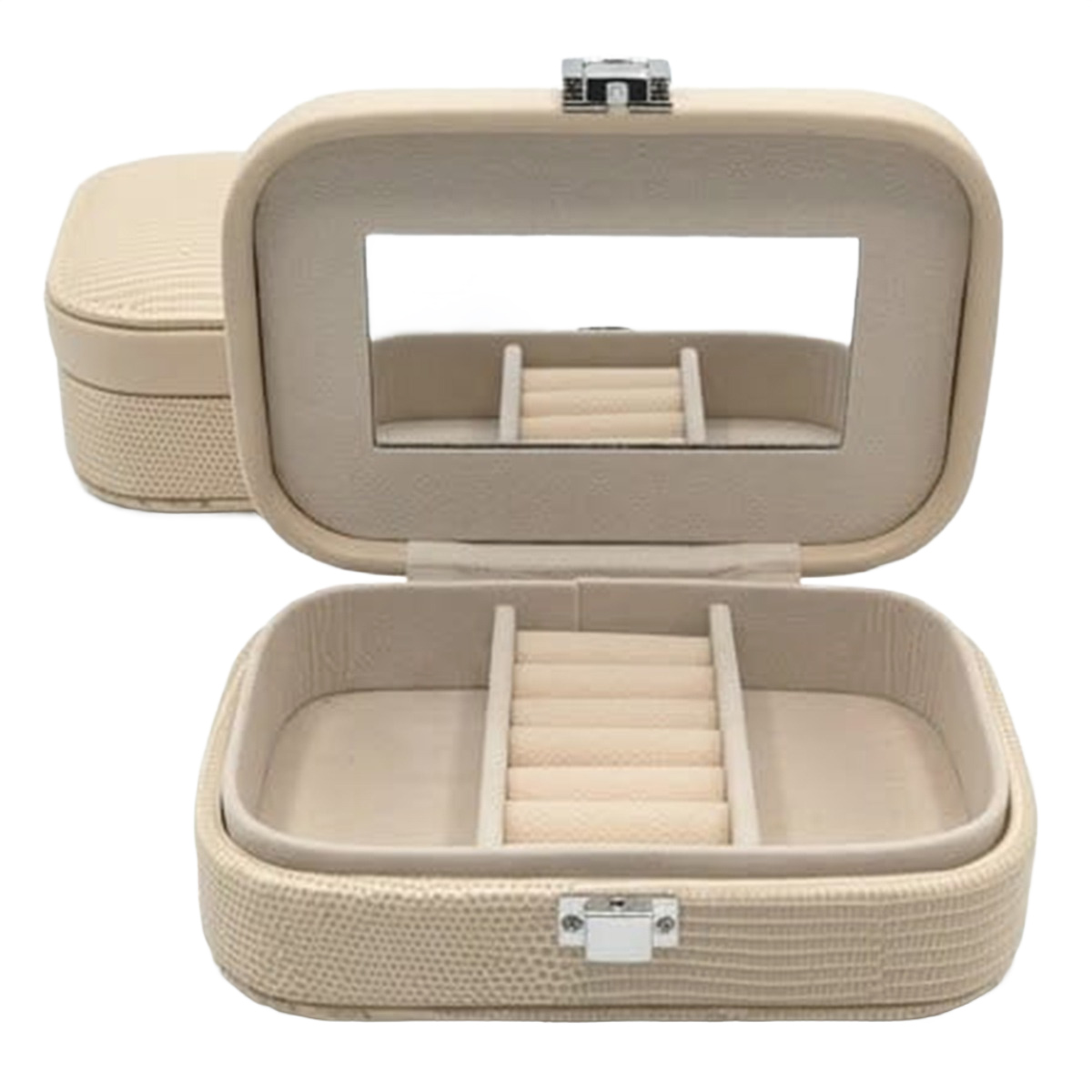Jewellery Box With Mirror And Compartments | Cosmetics | Cosmetics Accessories