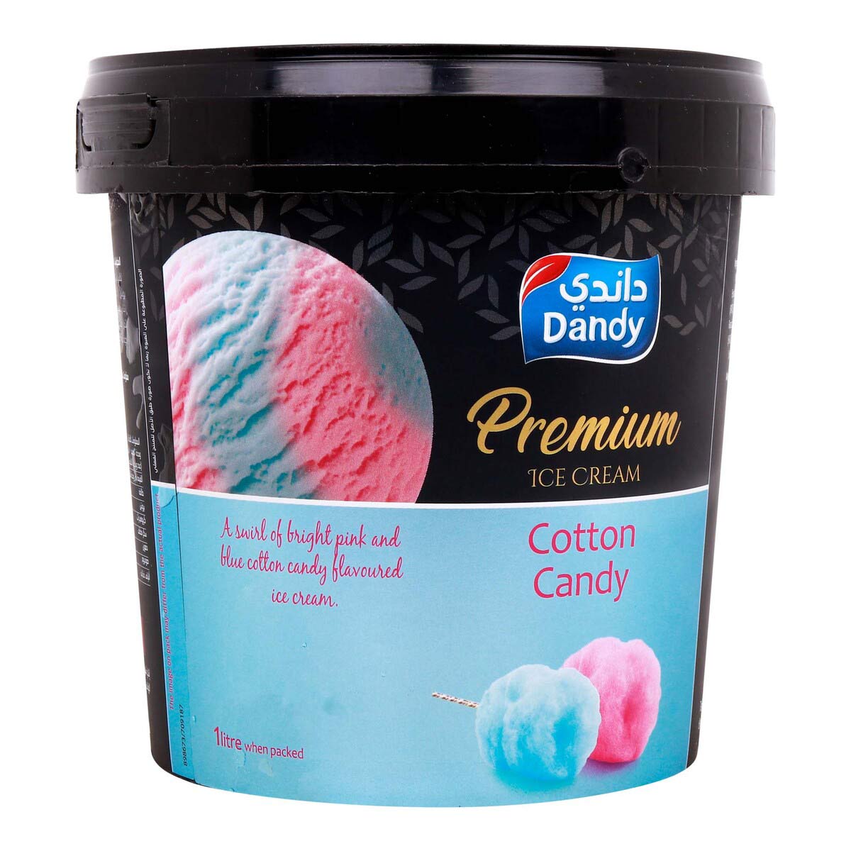 Dandy Premium Cotton Candy Ice Cream Tub 1L