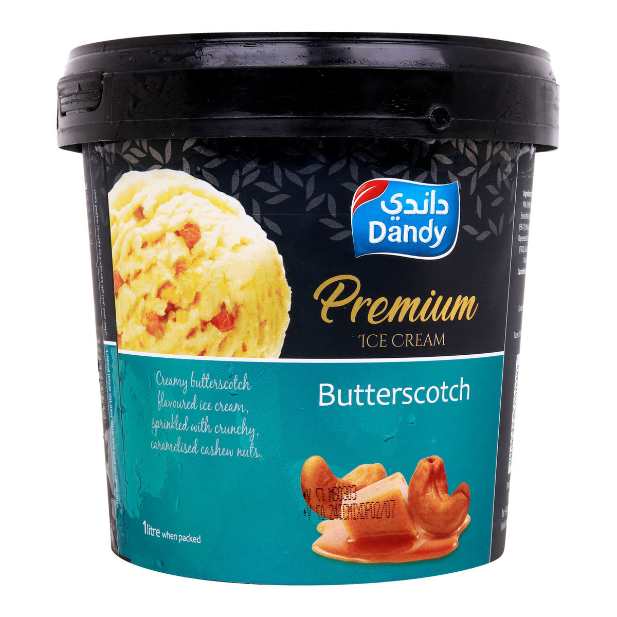 Dandy Premium Butter Scotch Ice Cream Tub 1L