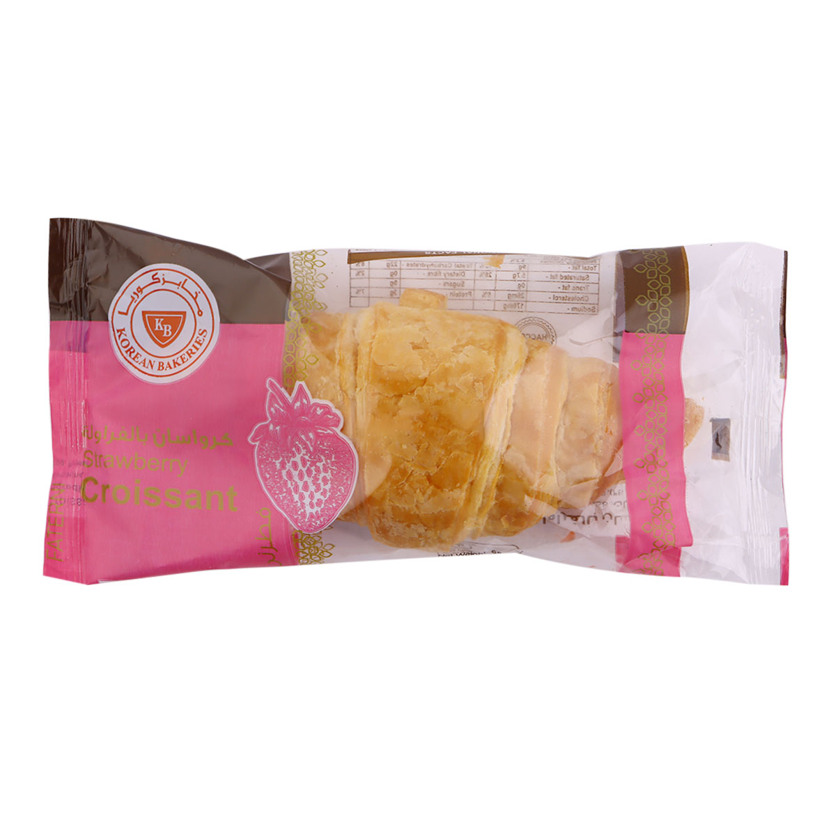 Korean Bakeries Strawberry Croissant 60g