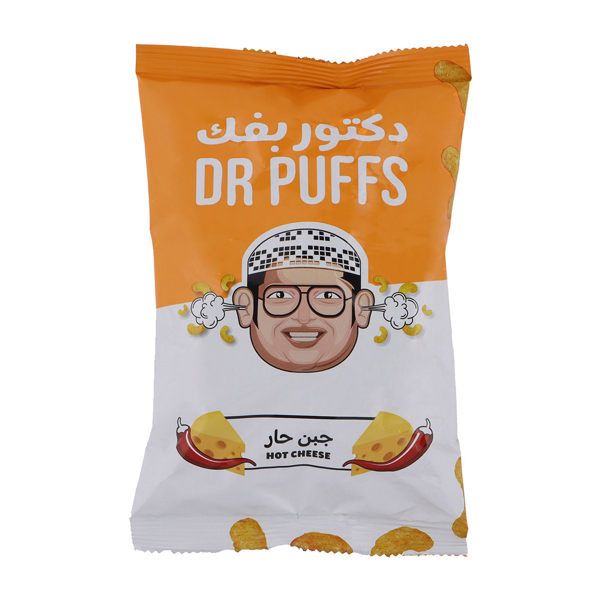رقائق دكتور بافس بنكهة الجبن الحار ٢٠ جرام