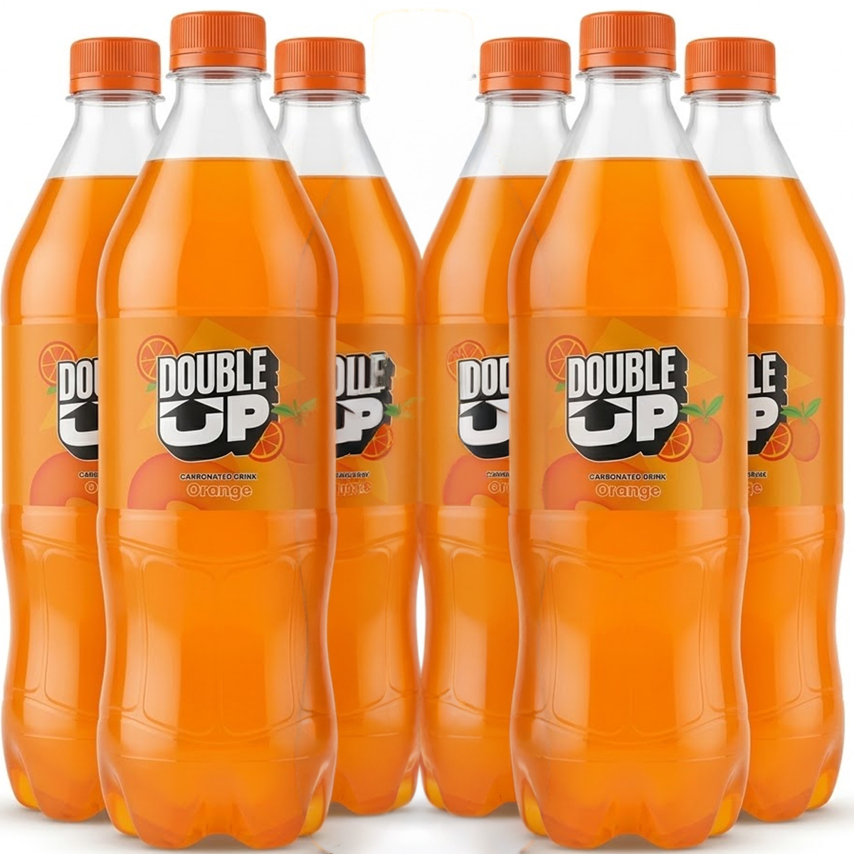 Double Up Carbonated Drink Orange 6x1L