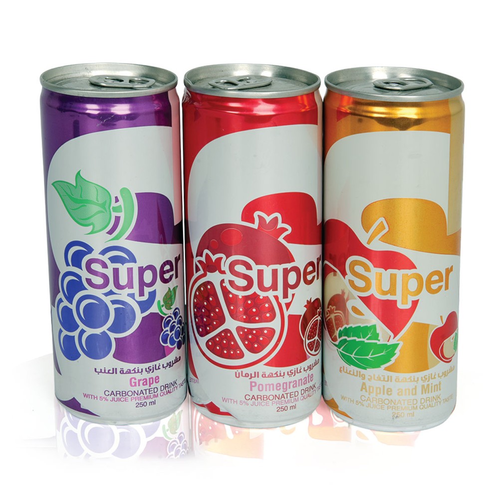 Super Carbonated Drink Assorted 3X250ml