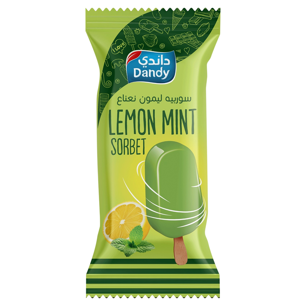Dandy Lemon And Mint Sorbet Popsicle 60ml