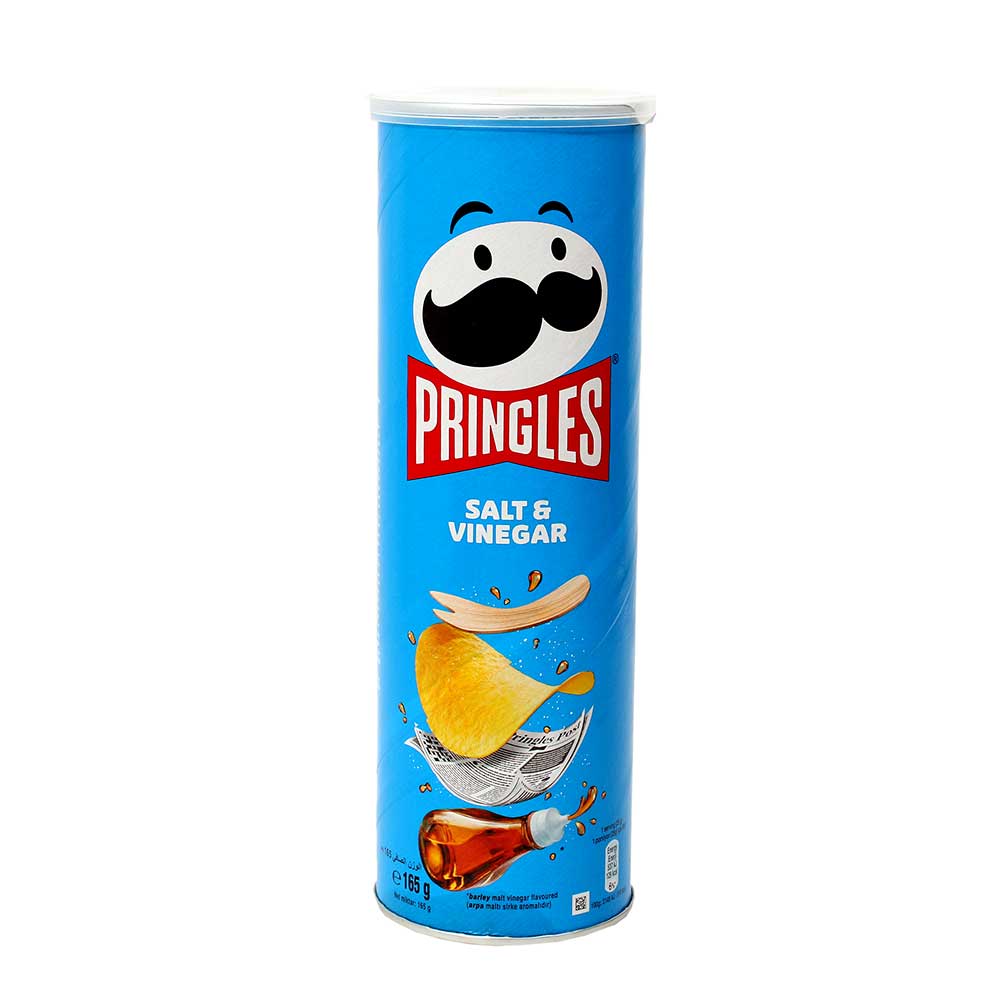 Pringles Salt & Vinegar Chips 165g