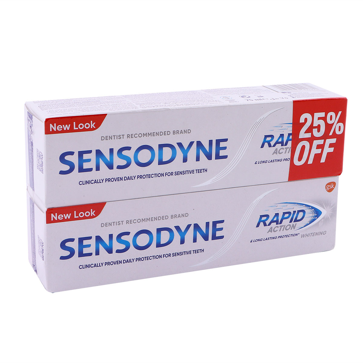 Sensodyne Rapid Action Toothpaste 2x75ml