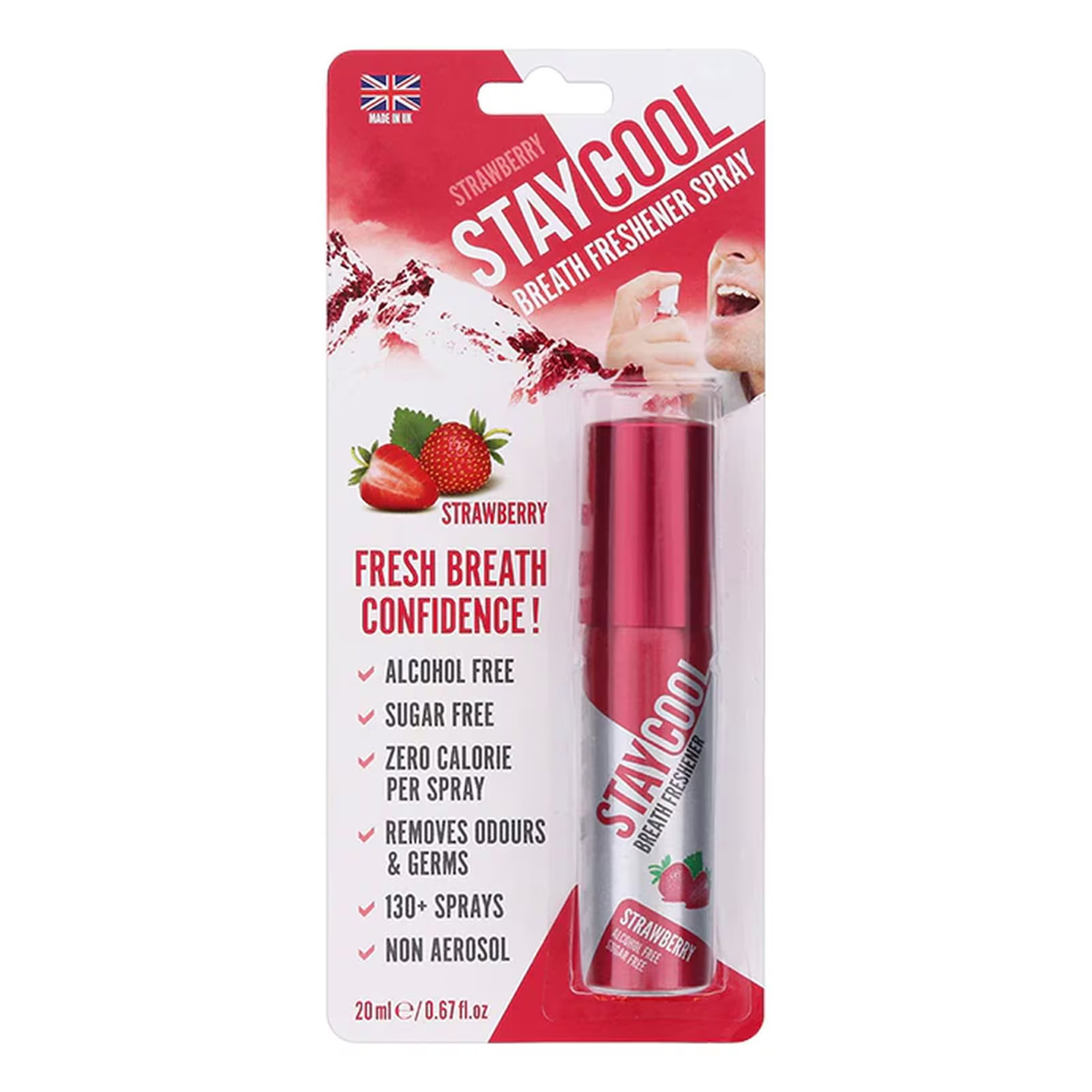 Staycool Breath Freshener Strawberry 20ml
