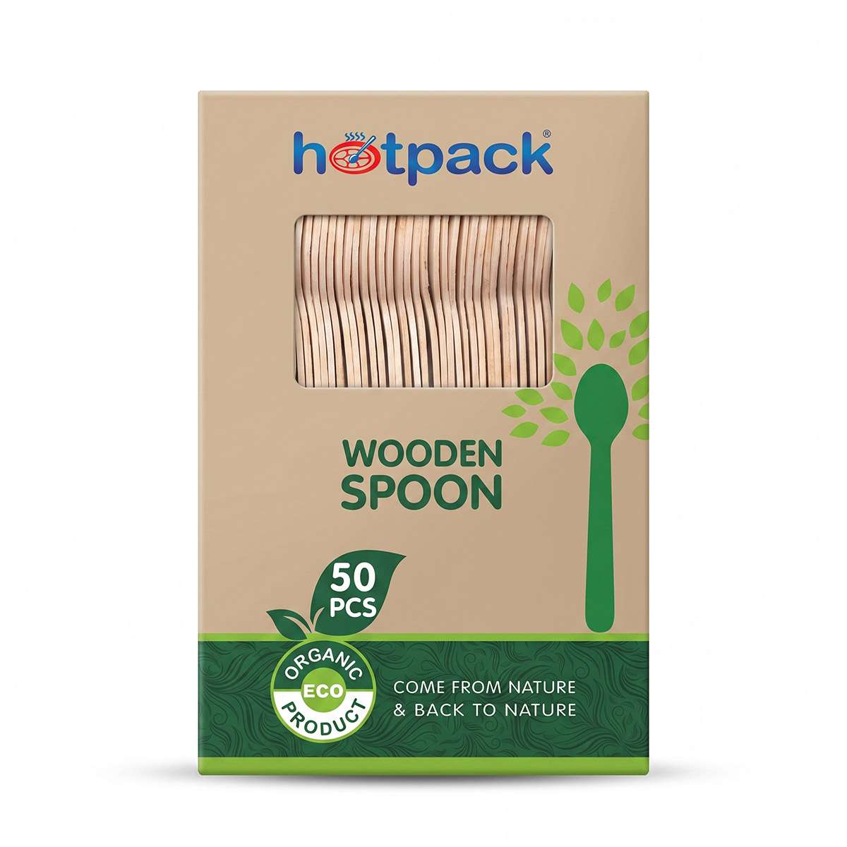 Hot Pack Wooden Spoon 1 x 50 Pieces