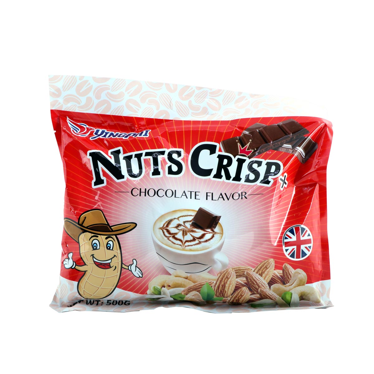 Yingpai Chocolate Flavour Nuts Crispy Candy 500g