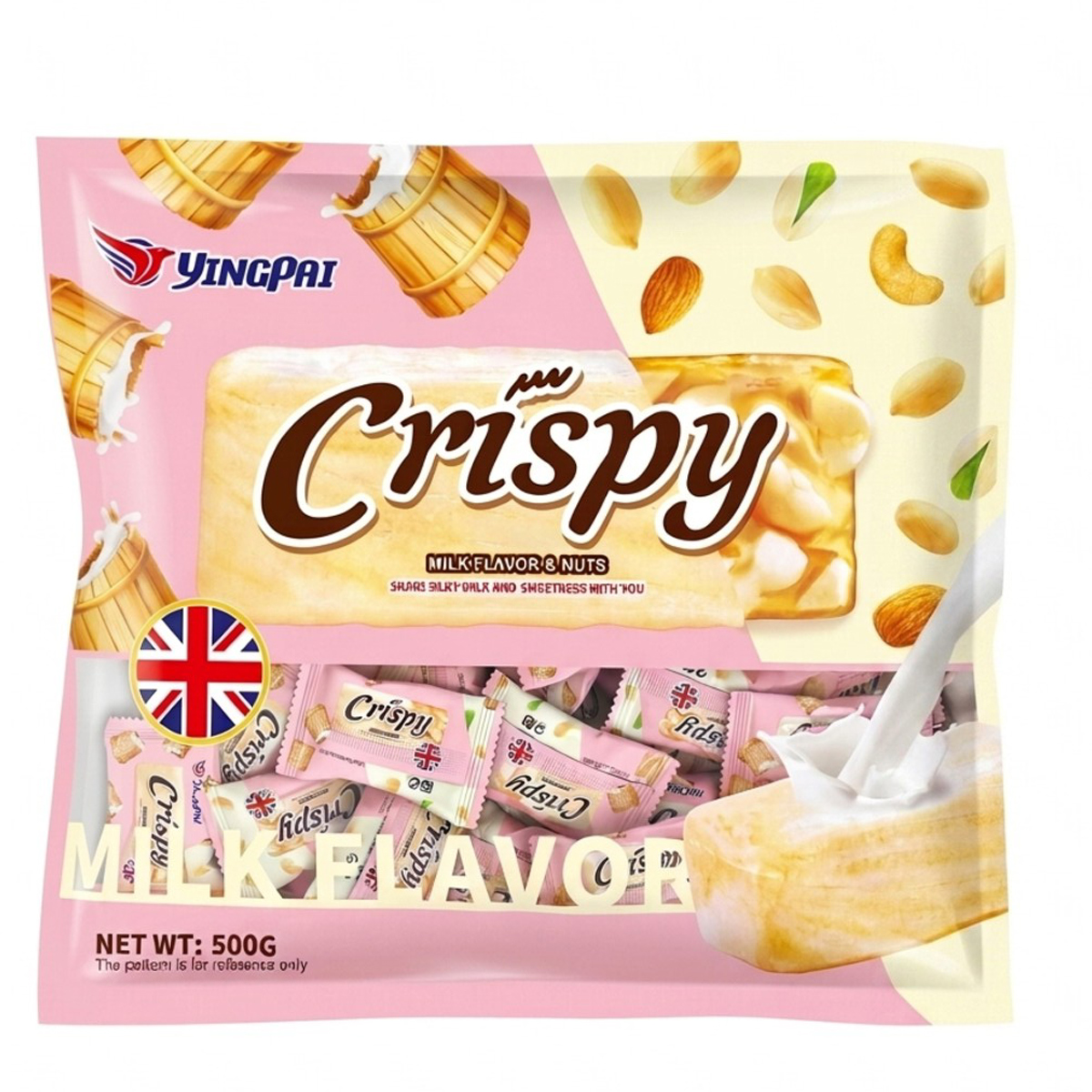 Yingpai Crispy Milk Flavor & Nuts 500g