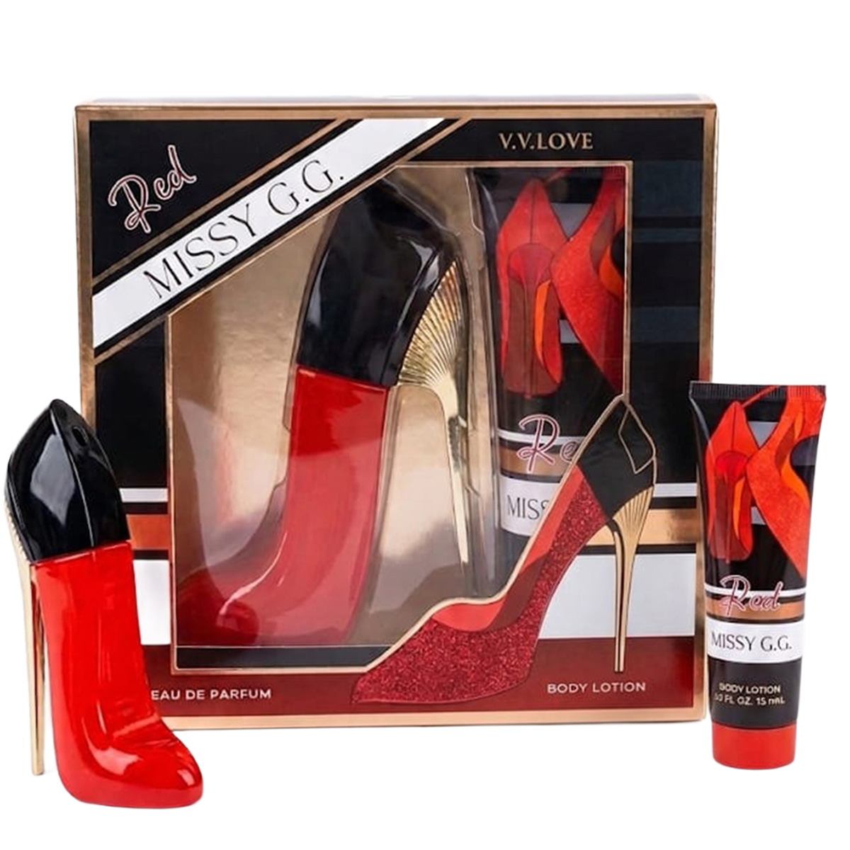 Ladies Perfume Red Missy G.G 2 Pieces