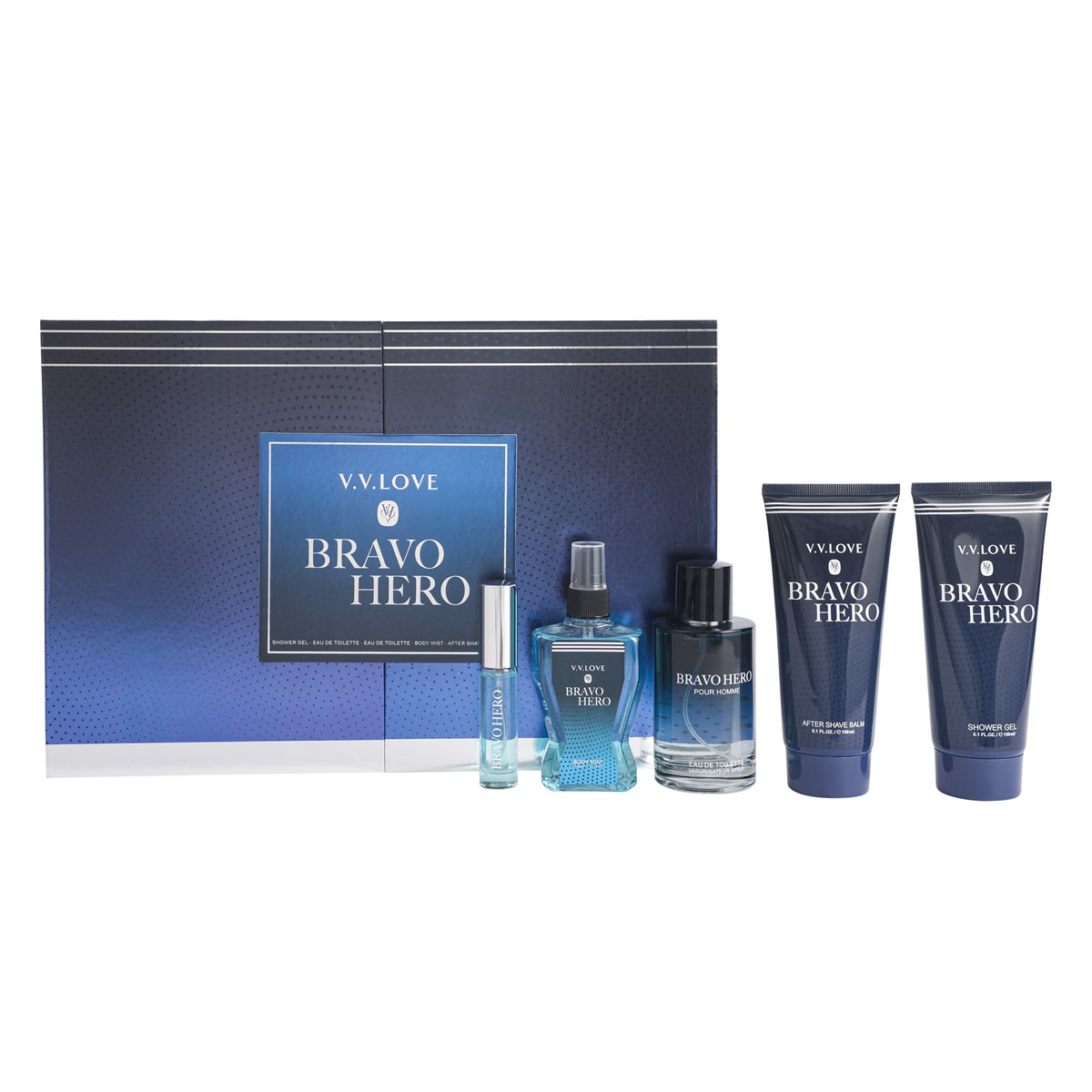 V.V Love Bravo Hero Mens EDT Collection Gift Set