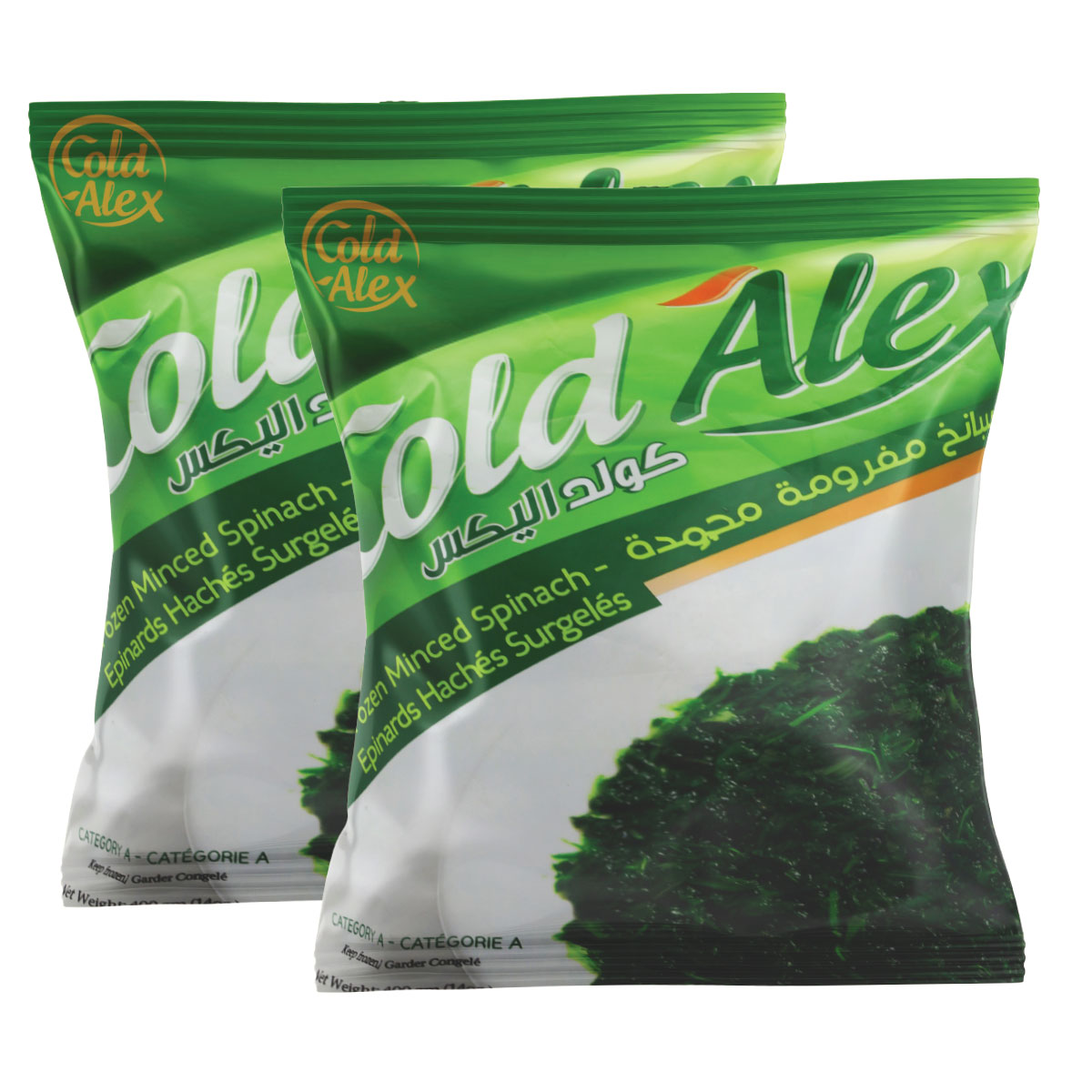 Cold Alex Spinach Minced 2x400g