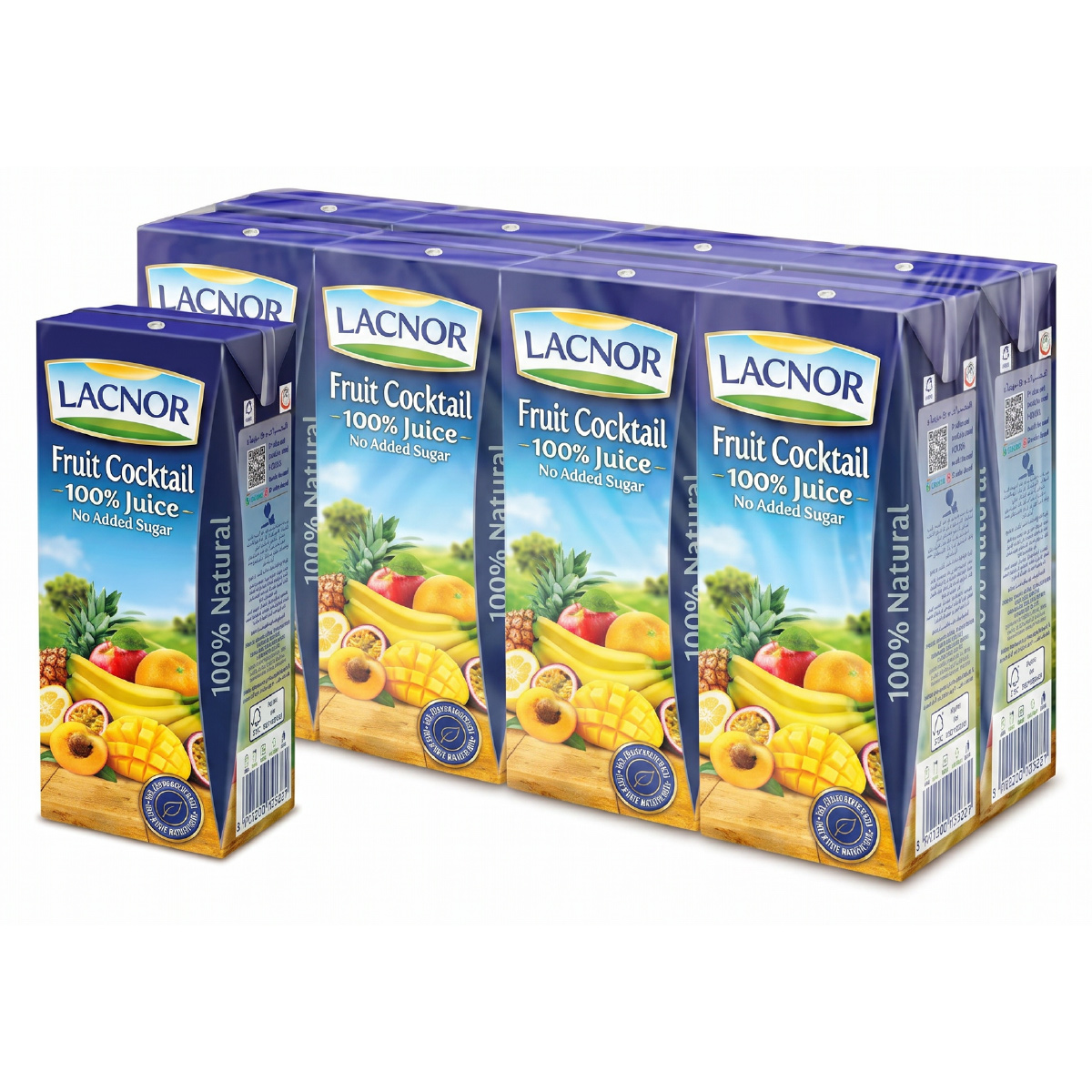Lacnor Fruit Cocktail Juice 8x180ml