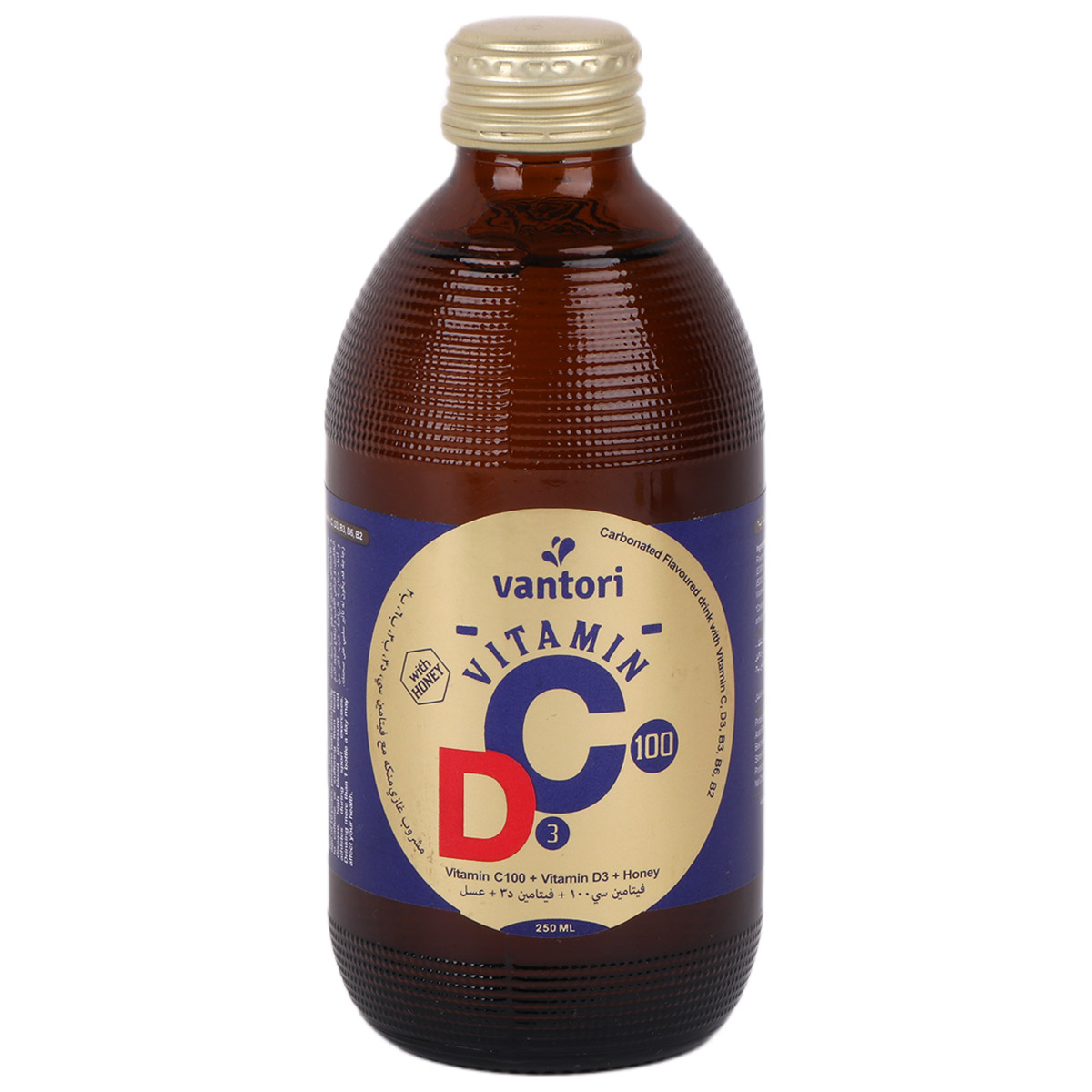 Vantori Vitamin Carbonated C+D3 Honey Drink 250ml