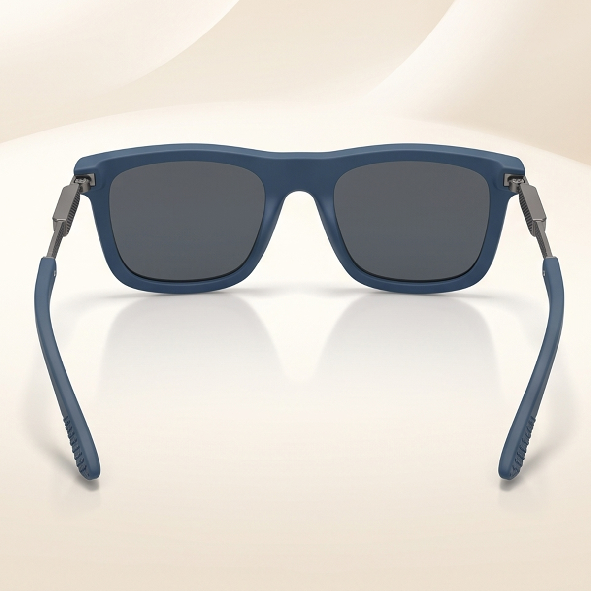 Matte Blue Square Sunglasses For Men