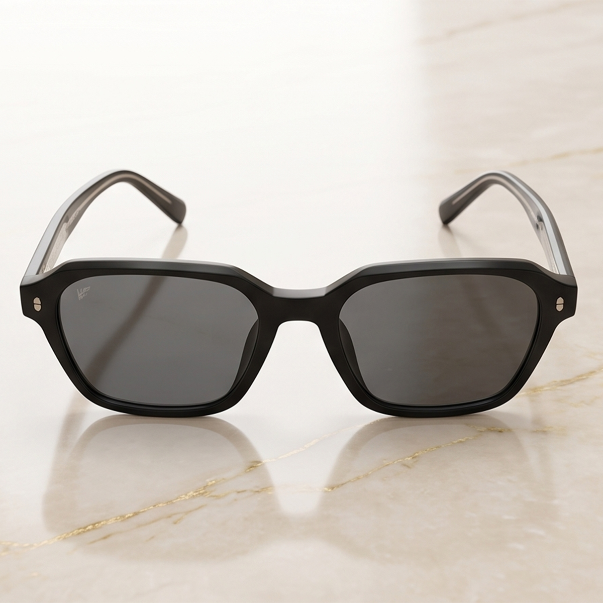 Retro Square Black Sunglassed For Men