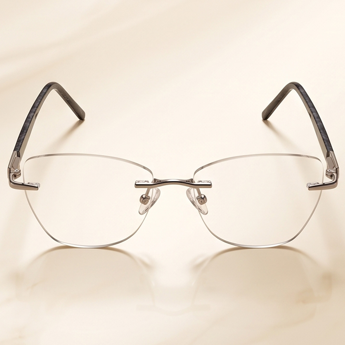 Ladies Eyeglasses Frame Rimless