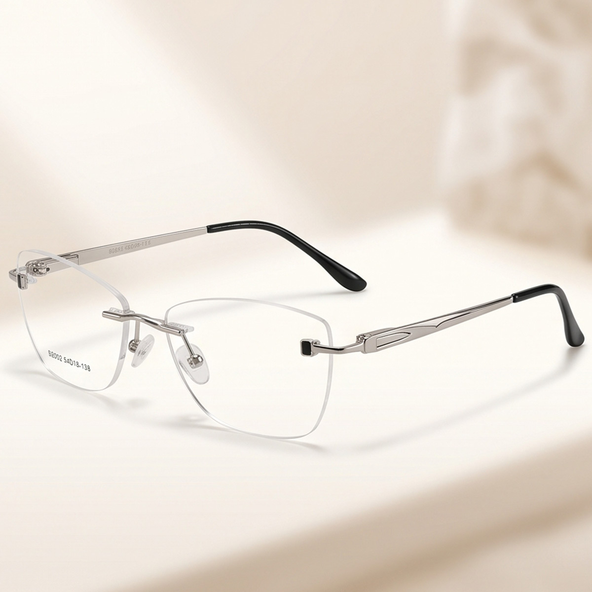 Ladies Eyeglasses Frame Rimless