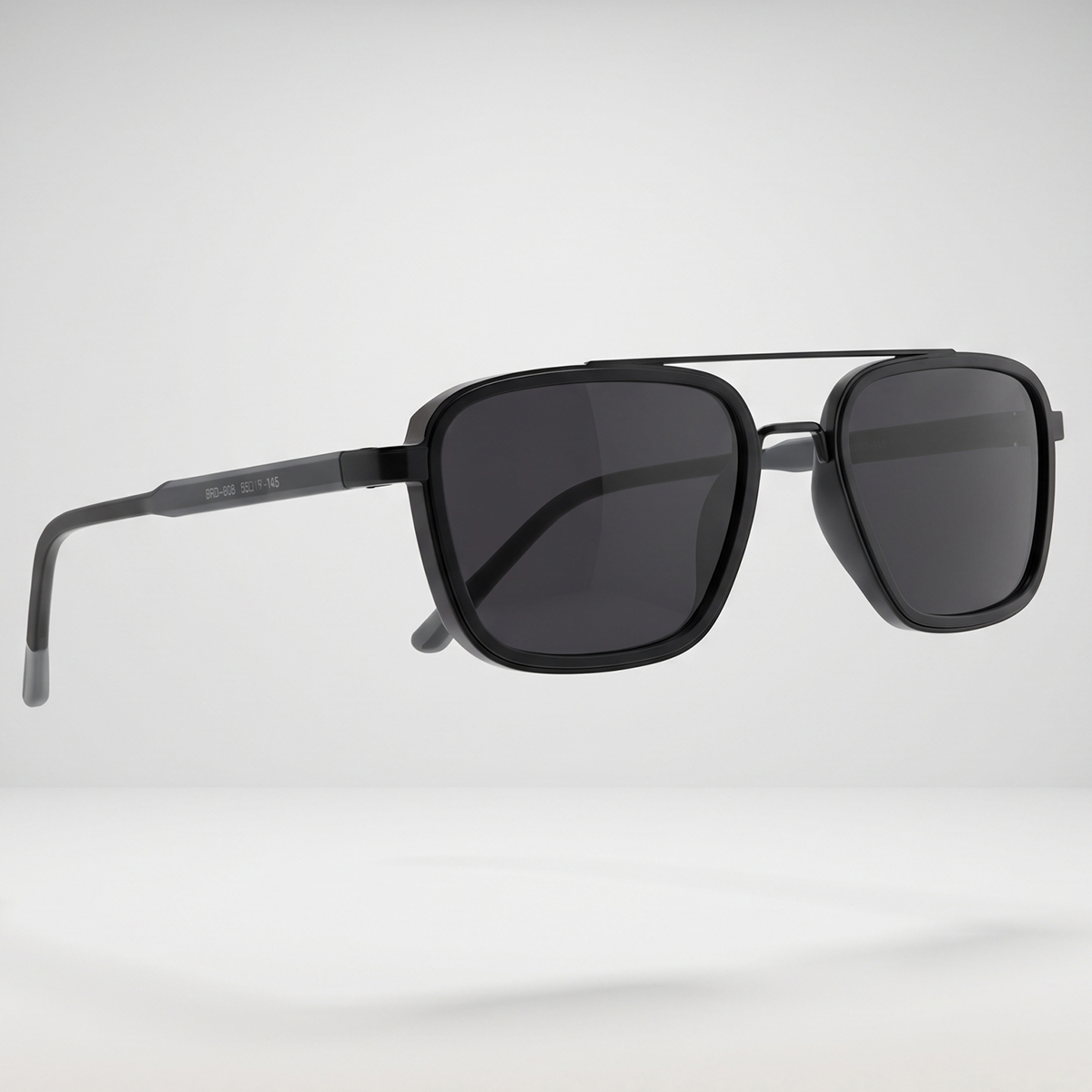 Men's Double-Bridge Square Flight Sunglasses