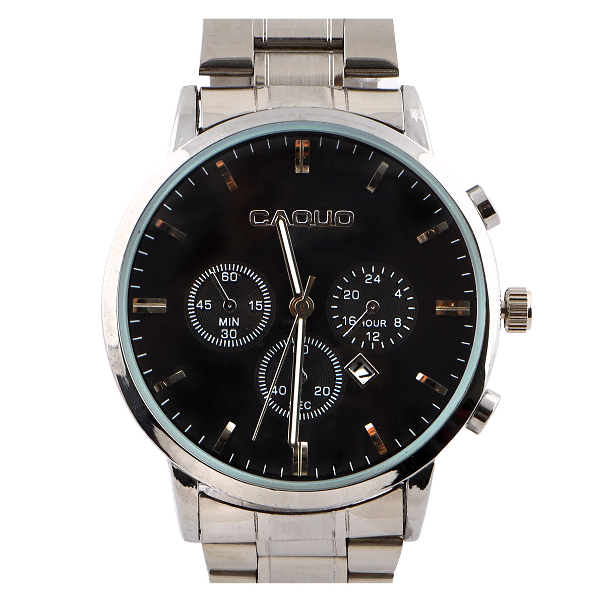 Caquo Gents Metal Strap Analog Watch