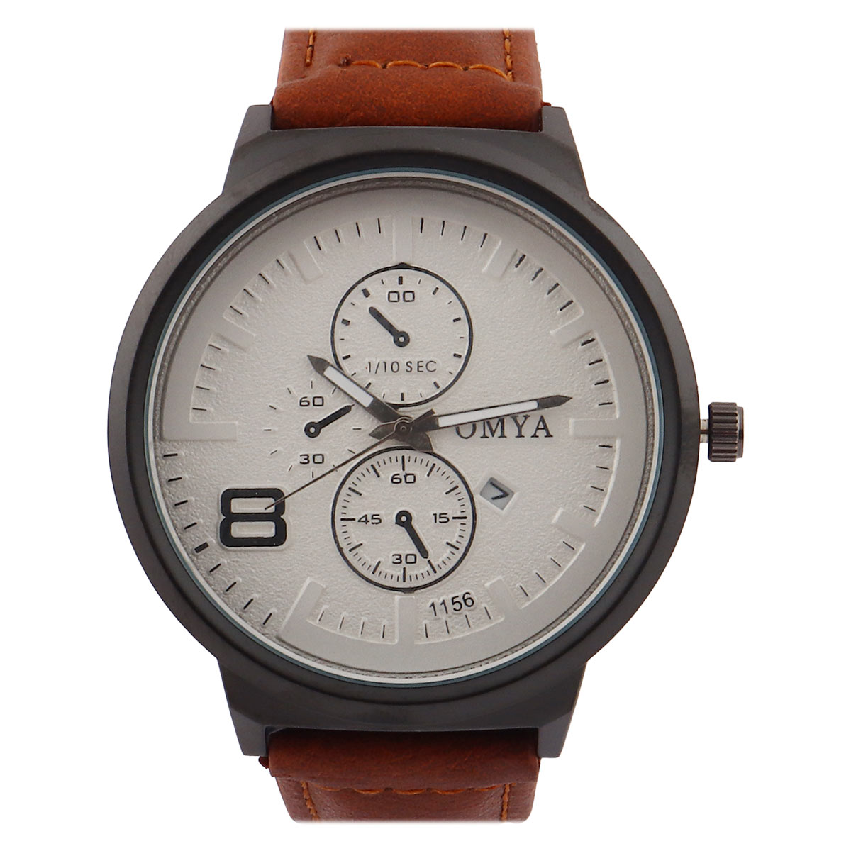 Omya Gents Leather Strap Analog Watch
