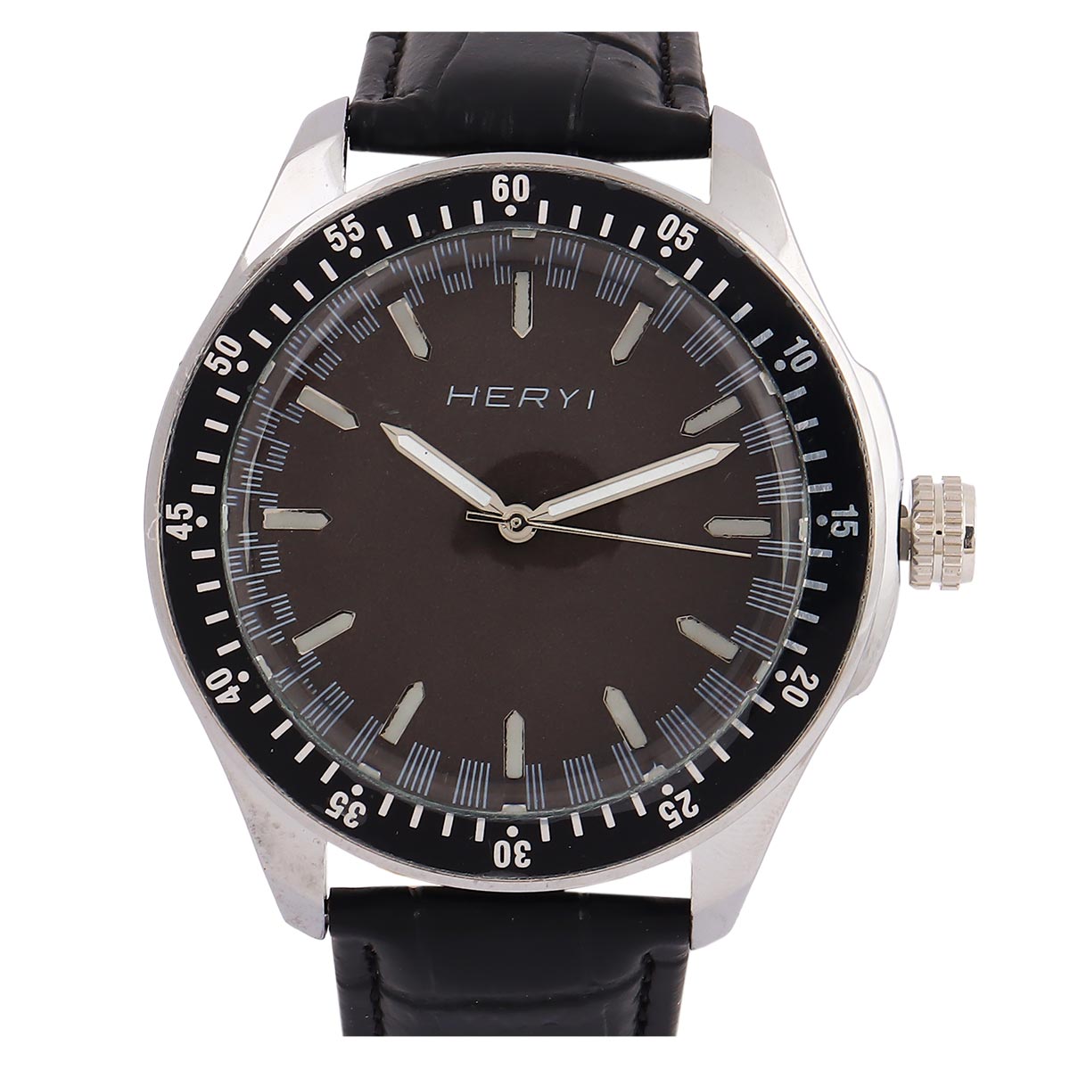 Heryi Gents Leather Strap Analog Watch