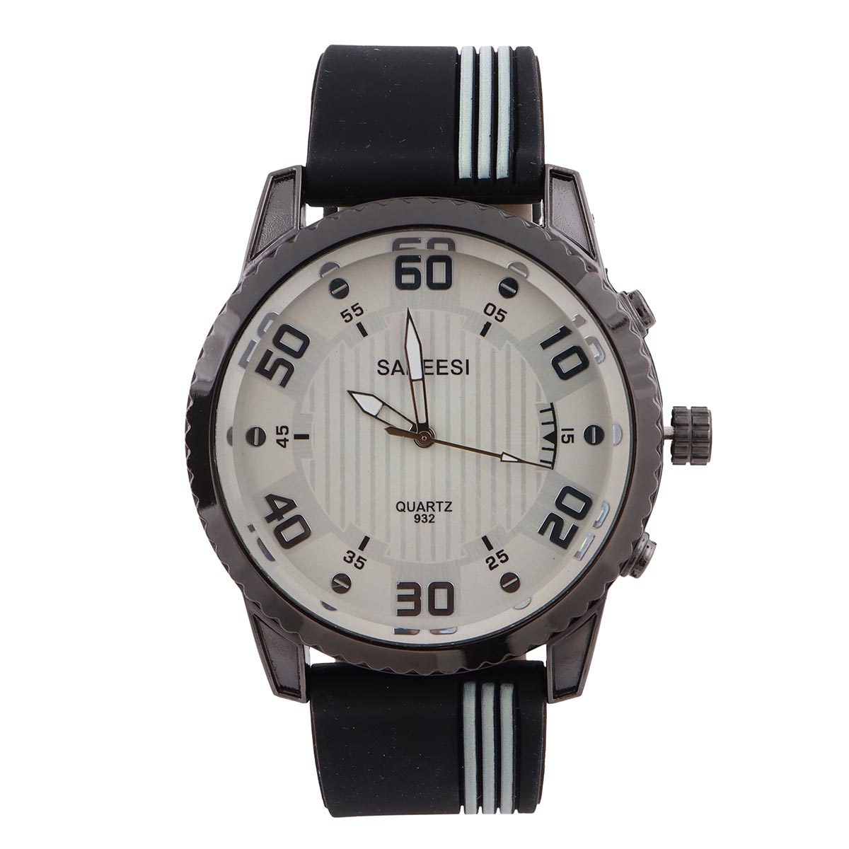 Saneesi Gents Rubber Strap Analog Watch