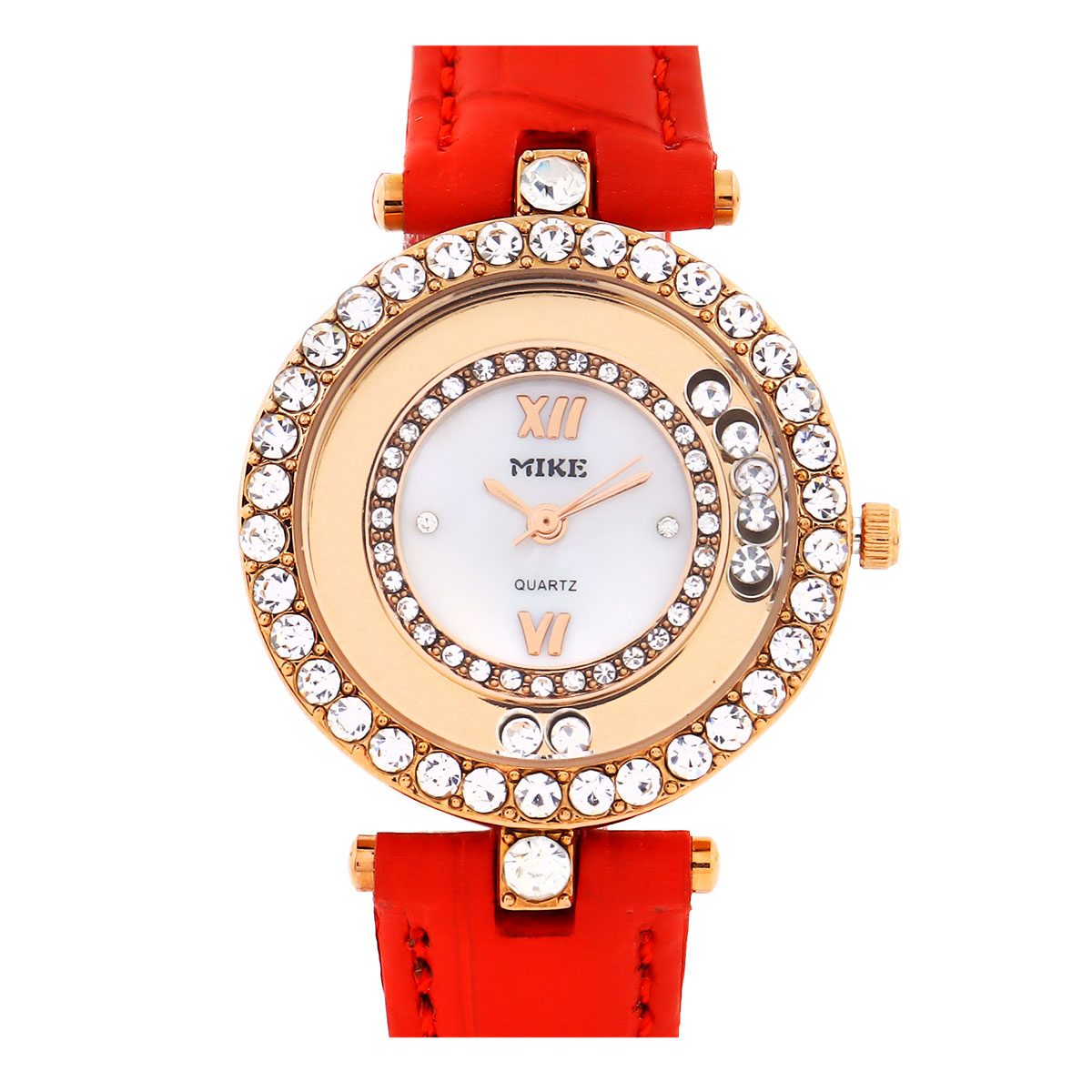 MK Ladies Leather Strap Analog Watch