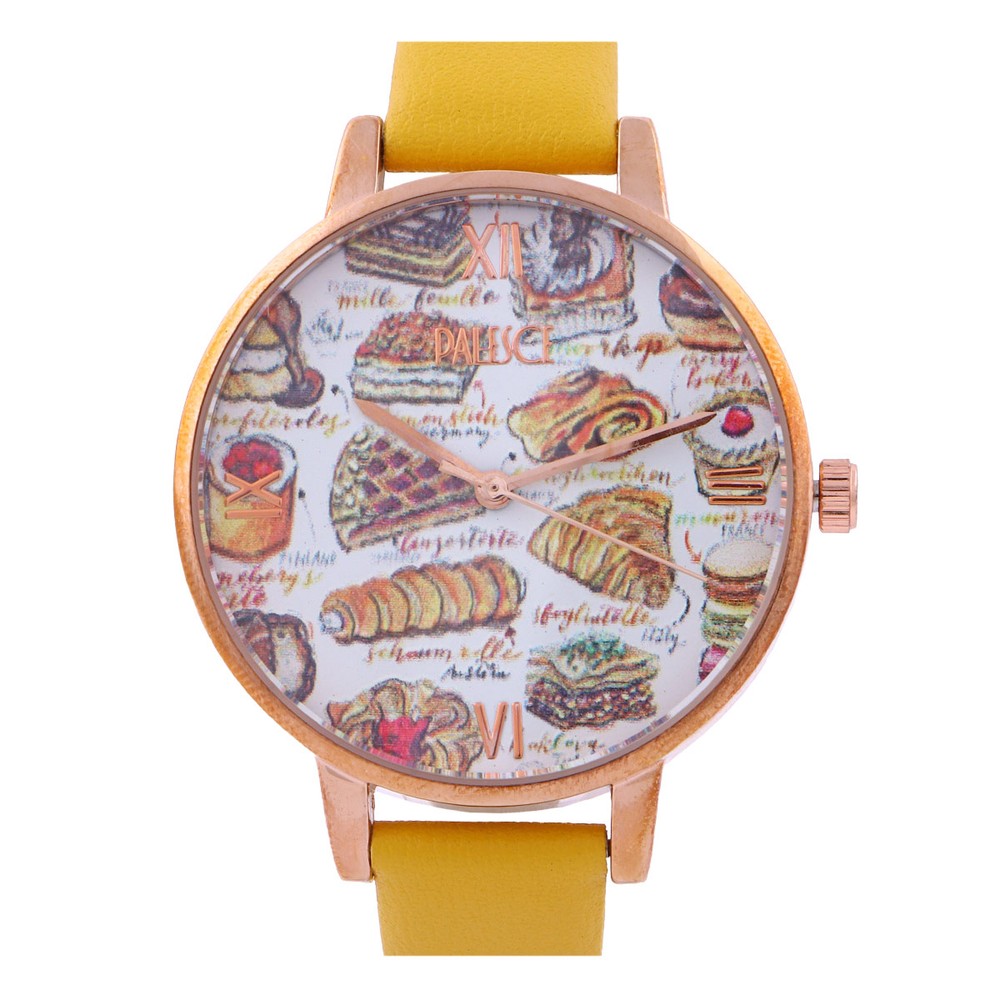 Palesce Ladies Leather Strap Analog Watch