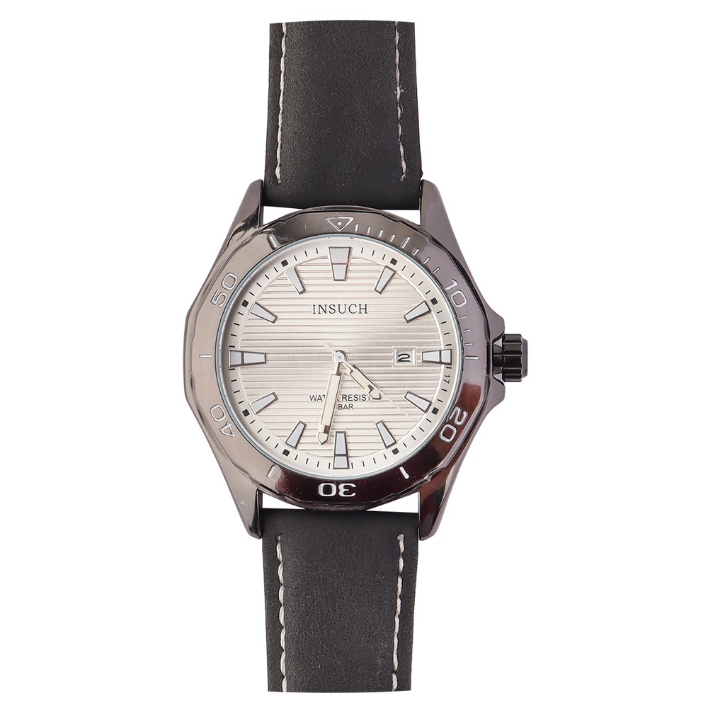 Insuch Mens Leather Watch