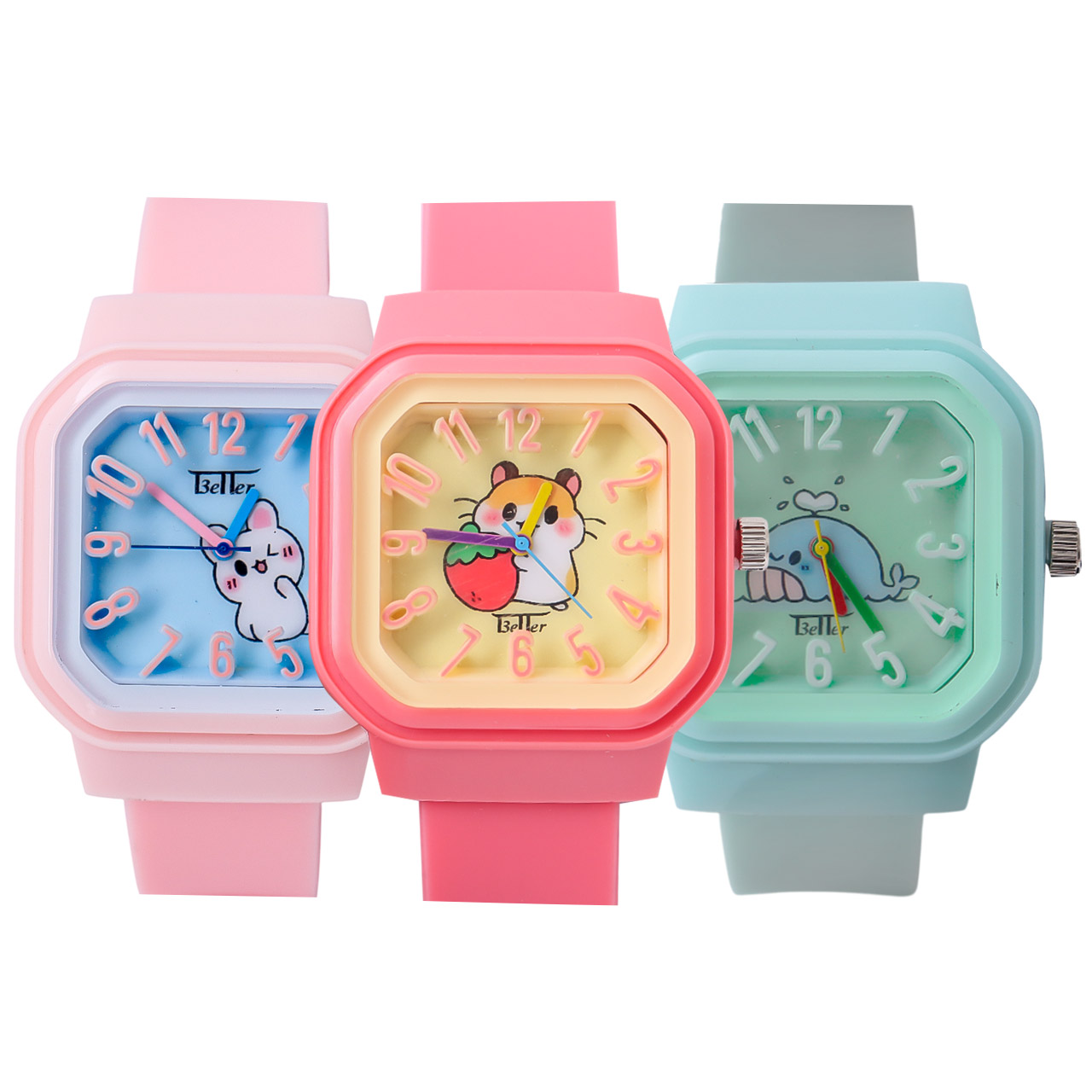 Teller Kids Watch with Rubber Strap 1 Piece (Assorted)