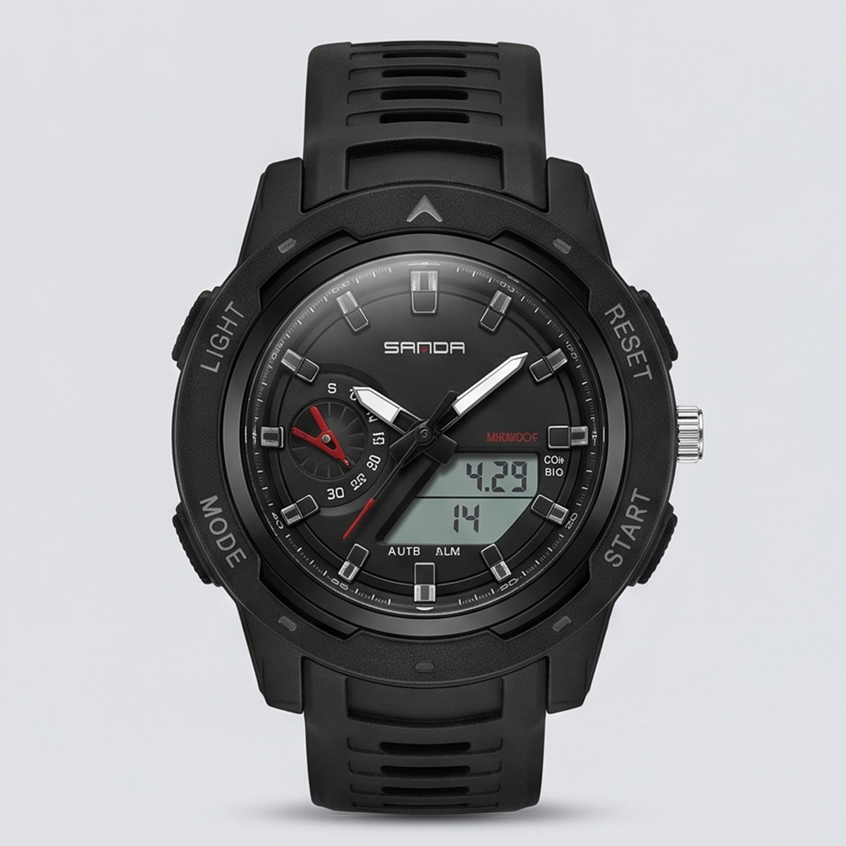 Sanda Mens Rubber Watch