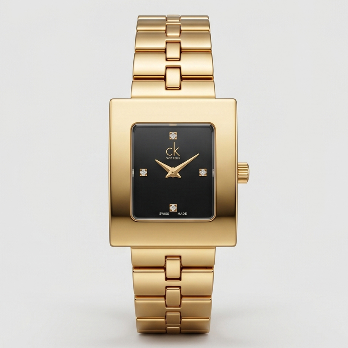 Ladies Metal Watch Golden