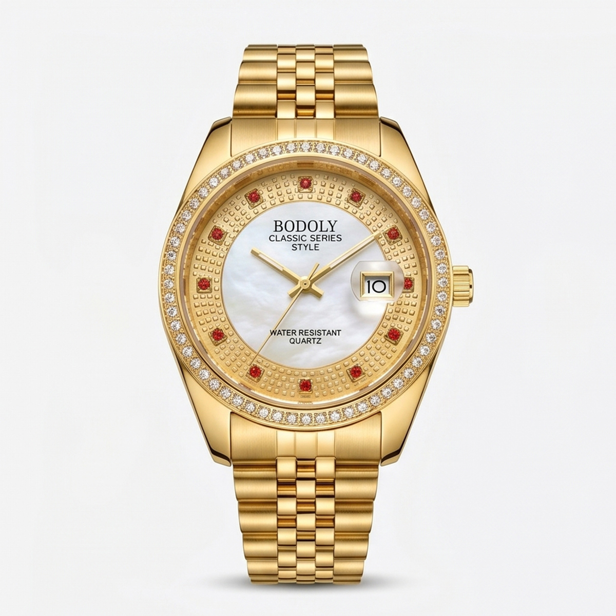 Bodoly Classic Series Mens Metal Watch Golden