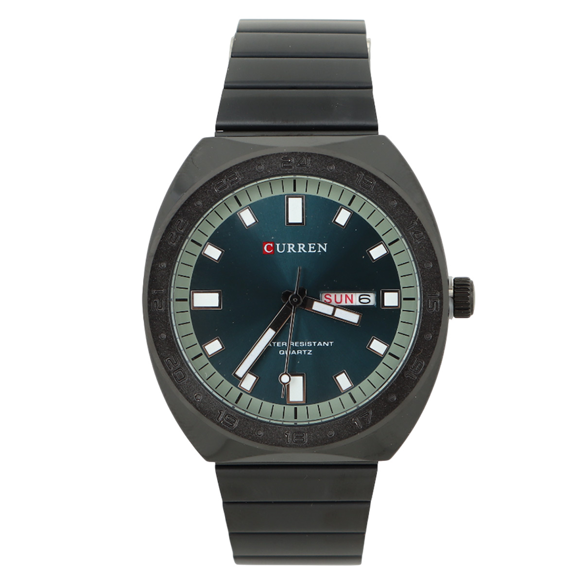 Curren Gents Metal Quartz Watch Black