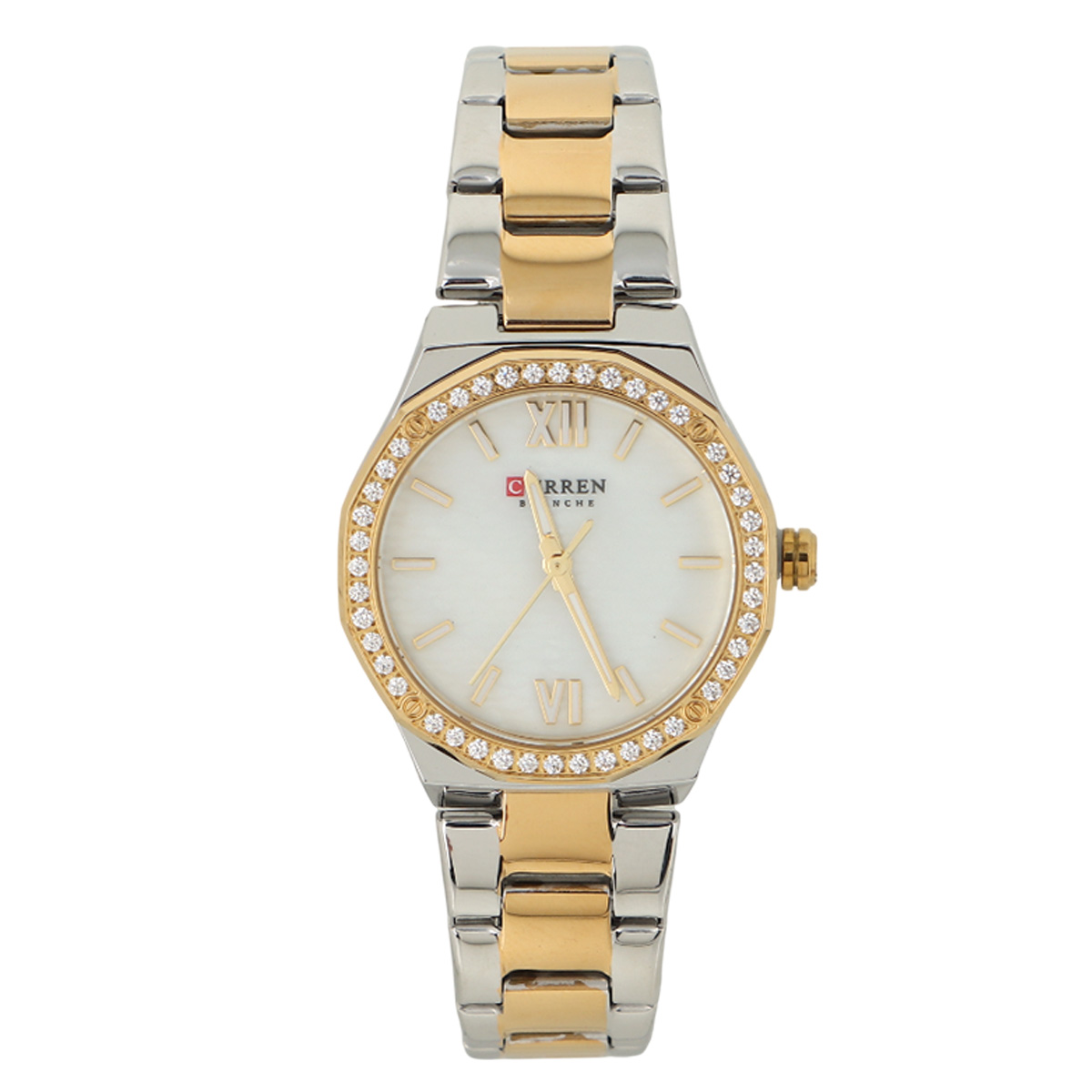 Curren Blanche White Metal Watch For Women