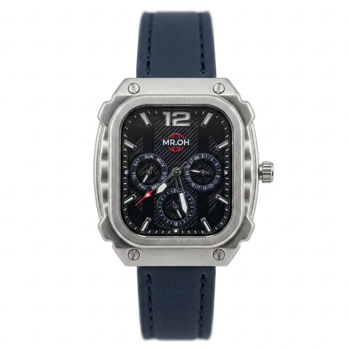 Mr Oh Mens Leather Watches Blue