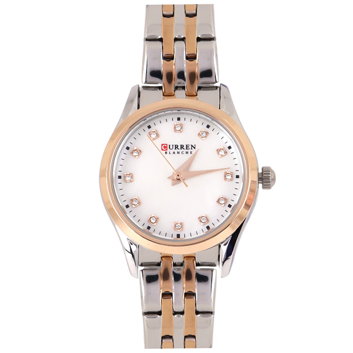 Curren Blanche White Metal Watch For Women
