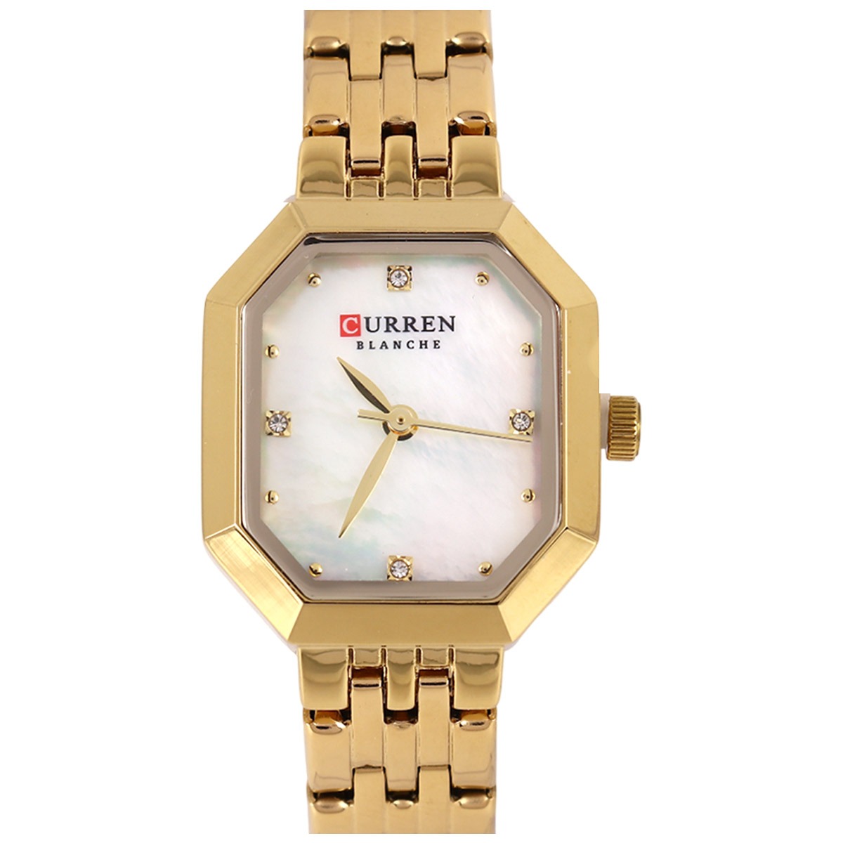 Curren Blanche White Metal Watch For Women