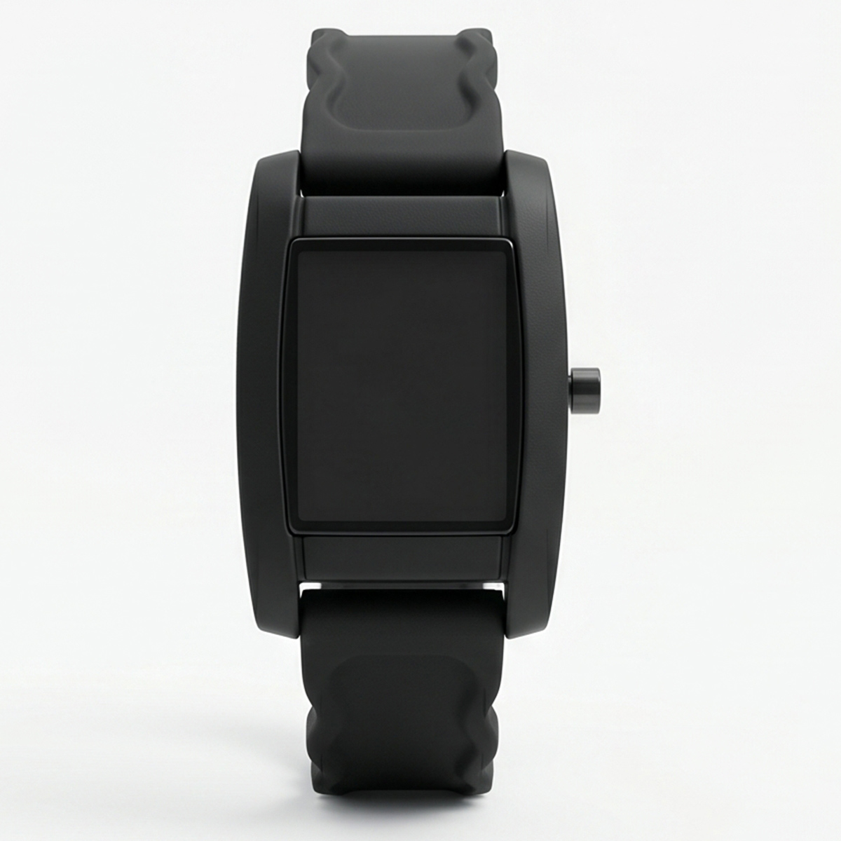 Ladies Led Rubber Watch Black