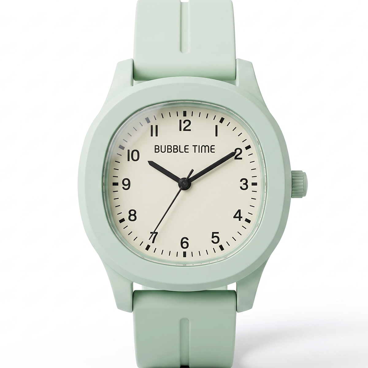 Ladies Rubber Watch Green