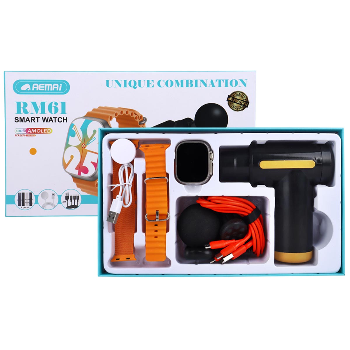 Aemai Smart Watch Set | أجهزة ذكية قابلة للارتداء | إكسسوارات الساعات الذكية والعصابات Aemai Smart Watch Set | أجهزة ذكية قابلة للارتداء | إكسسوارات الساعات الذكية والعصابات